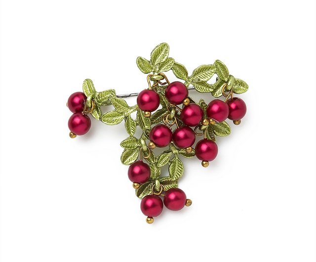 マイケルミショーのラズベリーのブローチ MICHAEL MICHAUD JEWELLERY WINTER COLLECTION - Paddy's