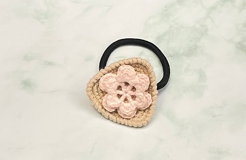 RitCrochet Design 編織立體花卉造型三角形頭飾髮圈