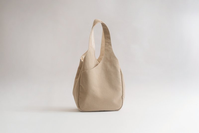 Afternoon Stroll Shoulder Bag, Travel, Multi-Pocket, Gift Exchange, Khaki Green - Messenger Bags & Sling Bags - Cotton & Hemp Khaki