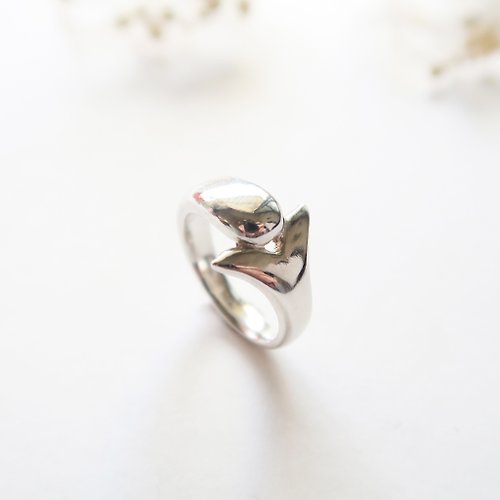 COOL & HOT 925純銀 悠-海豚 戒指