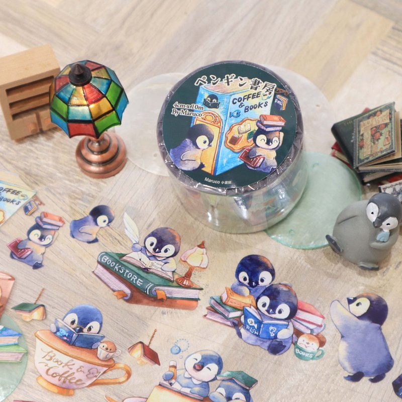 小企鵝書店 - 4cm亮面PET膠帶 - 紙膠帶/和紙/PET - 塑膠 多色