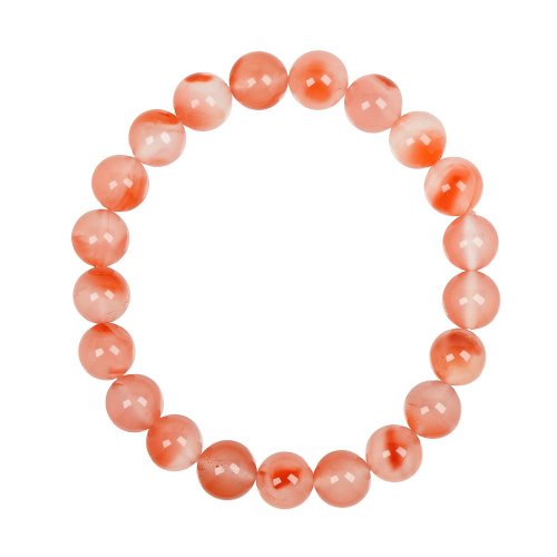 正佳珠寶 Gemsrich Jewelry 【正佳珠寶】南紅瑪瑙 頂級紅肉荔枝凍 8.7-9.3mm 南紅瑪瑙手珠