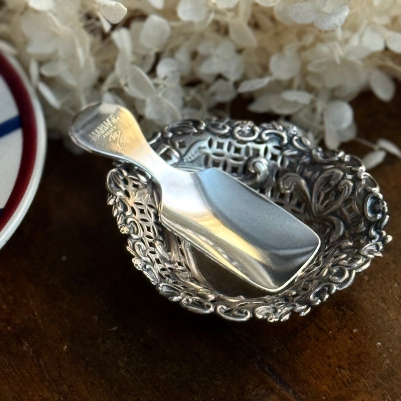 * 50814-迷人法國Mariage Frères 瑪黑鍍銀茶勺 - 茶壺/茶杯/茶具 - 銀 