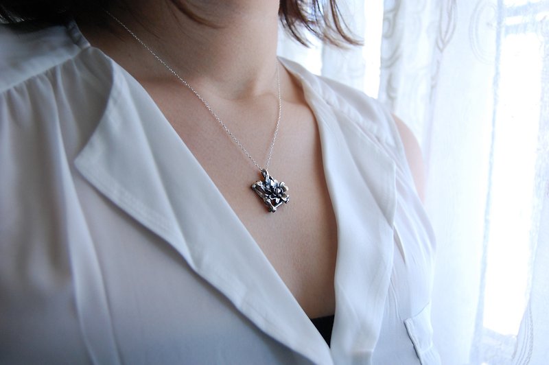 Flower Front Series-Italian (Silver Necklace) - Necklaces - Sterling Silver 