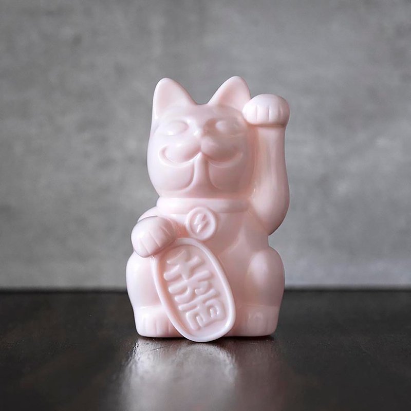 Lucky Cat Buff-Pink - Items for Display - Resin 