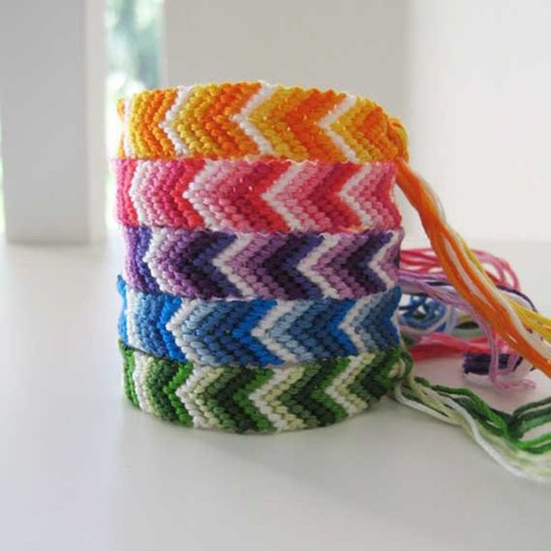 [Thousand Knots Blessing] Imported high-grade Embroidery thread braided bracelet - สร้อยข้อมือ - วัสดุอื่นๆ หลากหลายสี