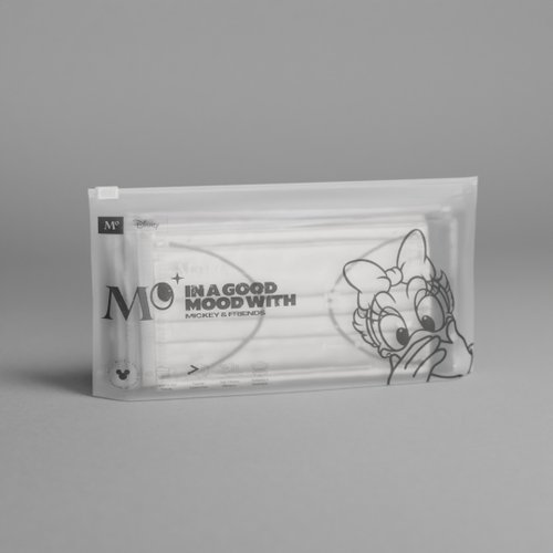 MO / MaskOn. 迪士尼4層一次性口罩 - 淺白 (12 個) - 黛絲 - 大碼