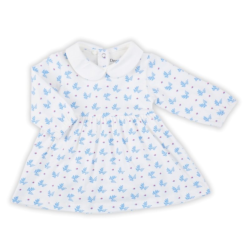 Organic baby girl romper/ organic baby onesies/ baby clothing - Onesies - Cotton & Hemp Blue