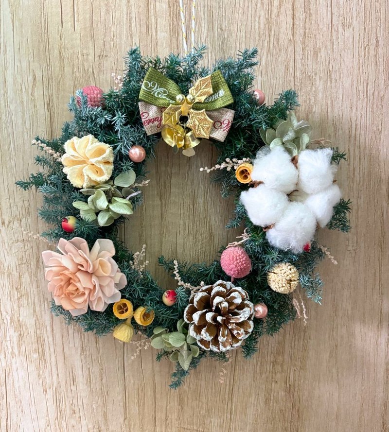 癒心花藝|  | 聖誕節花禮| 糖果森林聖誕花圈(有現貨) 聖誕佈置 - 乾燥花/永生花 - 植物．花 