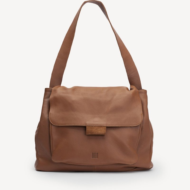Adisson leather shoulder flap bag - กระเป๋าแมสเซนเจอร์ - หนังแท้ หลากหลายสี