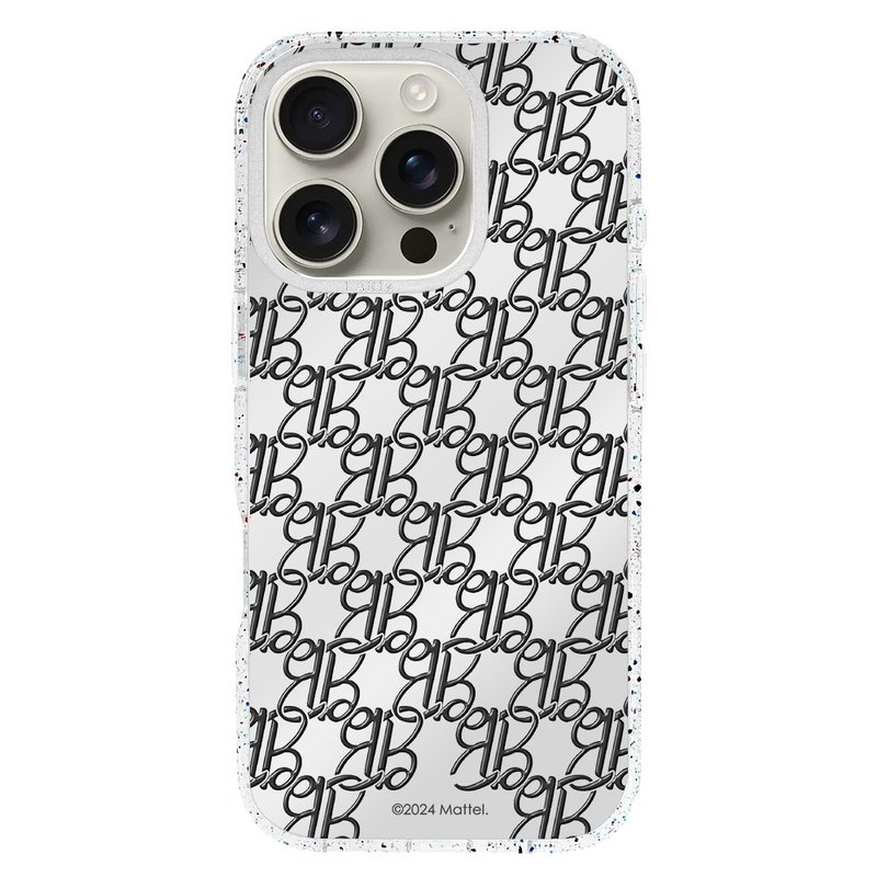 Barbie Double B 鏡面 磁吸透彩框 iPhone 16 15 14 13 Pro Max - 手機殼/手機套 - 環保材質 銀色