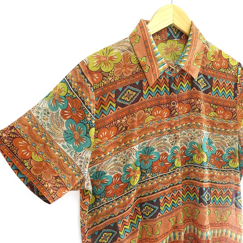 │Slowly│ Fusanghua - vintage shirt │vintage. Retro. Literature - เสื้อเชิ้ตผู้หญิง - เส้นใยสังเคราะห์ หลากหลายสี