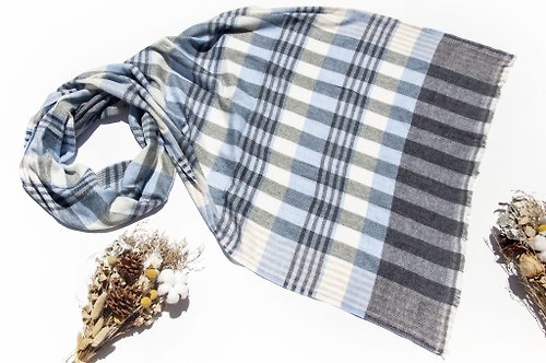 omhandmade 喀什米爾Cashmere 針織圍巾 純羊毛圍巾 手織圍巾 編織圍巾-英國