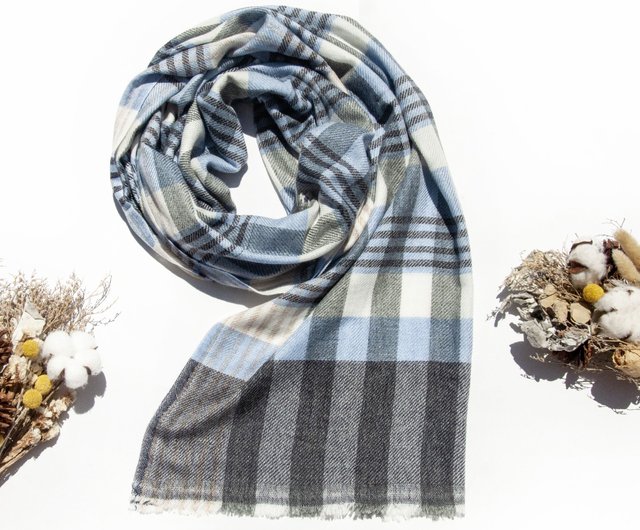 Burberry water ripple small plaid velvet scarf 2024