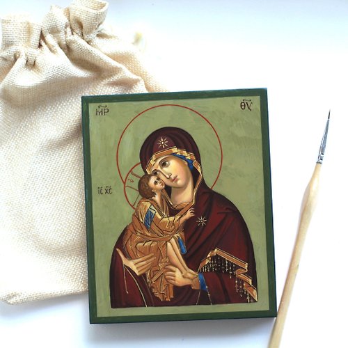 Orthodox small icons hand painted orthodox christian Virgin Mary icon Mother of God Donskaya
