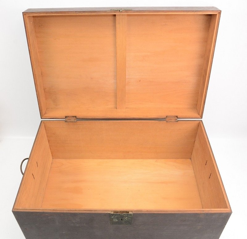 Old Taiwan Xiao Nan wooden suitcase storage wooden box - Storage - Wood 