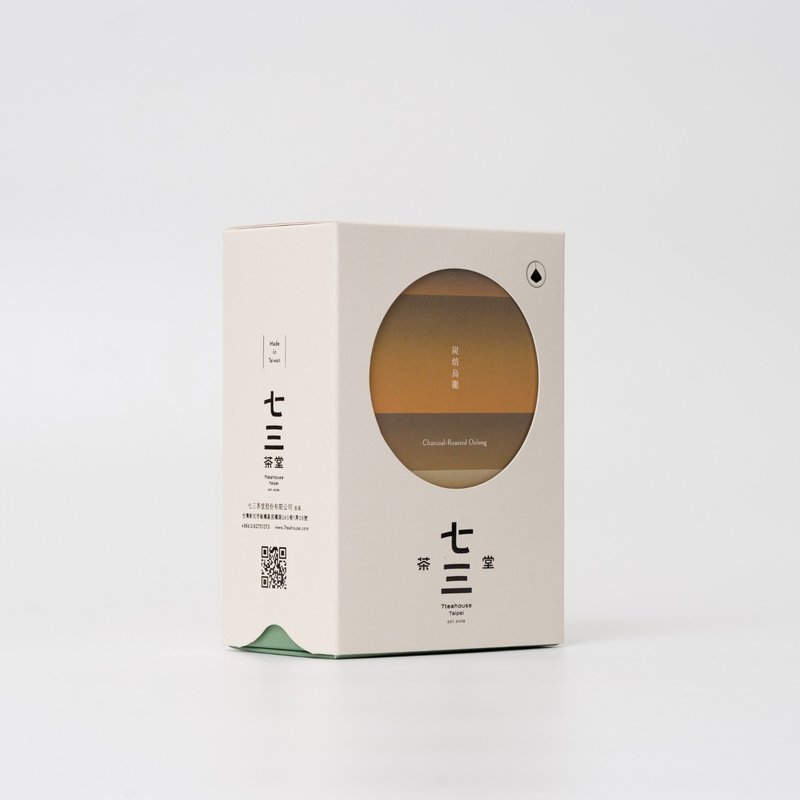 Qisan Tea Hall Three-dimensional Tea Bags丨Charcoal Roasted Oolong 8 Single Packs–Hardcover Box - ชา - กระดาษ ขาว