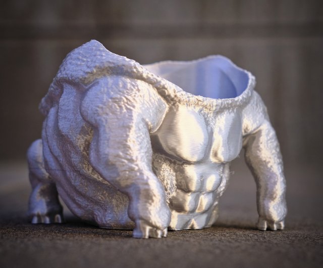 金剛王】3D鉢、根鉢、多肉植物鉢、3Dプリントバイマシティアイボリー