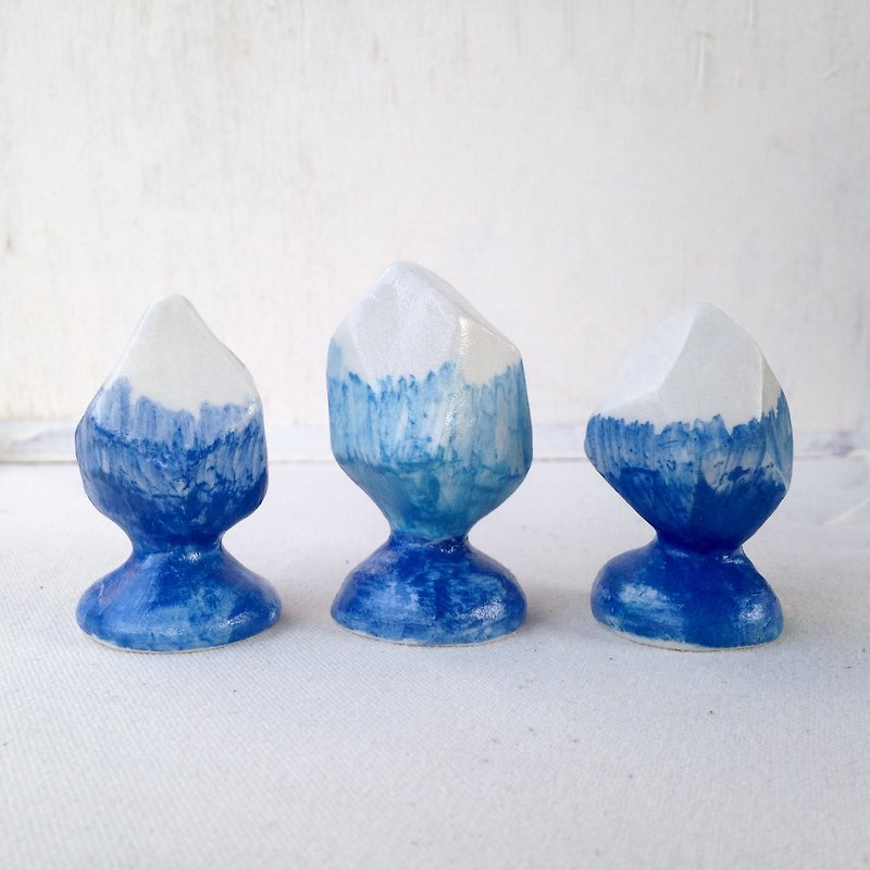 Mineral forest of tree - art tree - Items for Display - Porcelain Blue