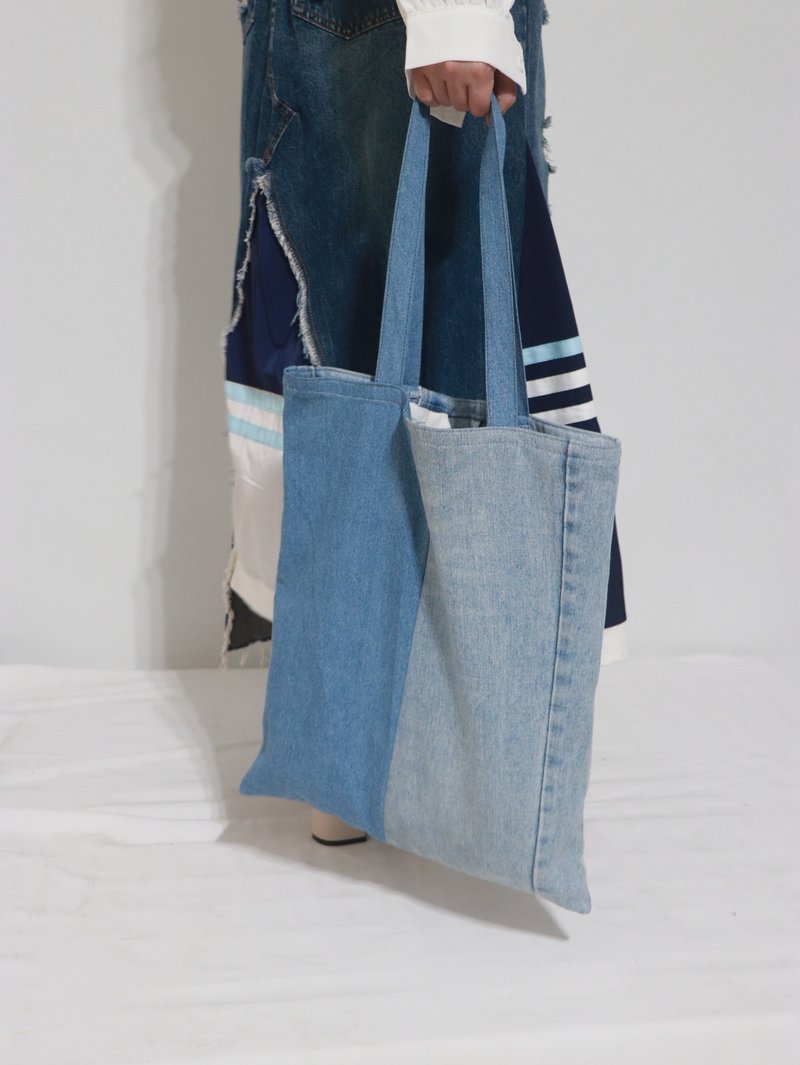 Pants pocket shopping bag - กระเป๋าแมสเซนเจอร์ - ผ้าฝ้าย/ผ้าลินิน 