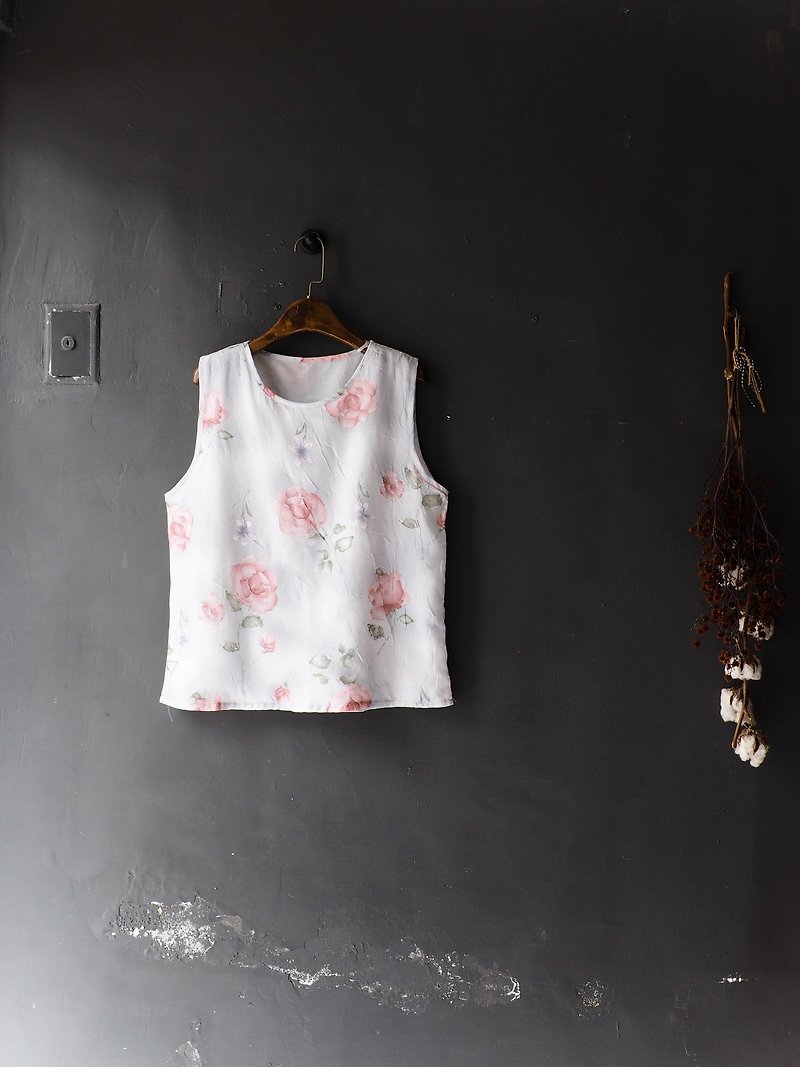 Kawasui - Kumamoto Embossed Flowery Gentle Romance Ankhanded Vintage Spinning Shirt Top shirt oversize vintage - เสื้อเชิ้ตผู้หญิง - เส้นใยสังเคราะห์ สีม่วง