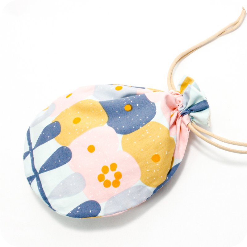 [Thin cotton fabric imported from Japan] Wenqing Xiaohua# bunchpocket# handmade bag - กระเป๋าหูรูด - ผ้าฝ้าย/ผ้าลินิน 