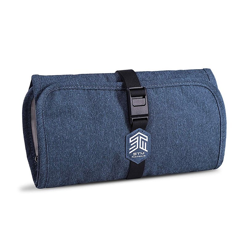 [STM] Myth Dream Series Dapper Wrapper Roll Type Classification Storage Bag (Slate Blue) - กระเป๋าเครื่องสำอาง - เส้นใยสังเคราะห์ สีน้ำเงิน