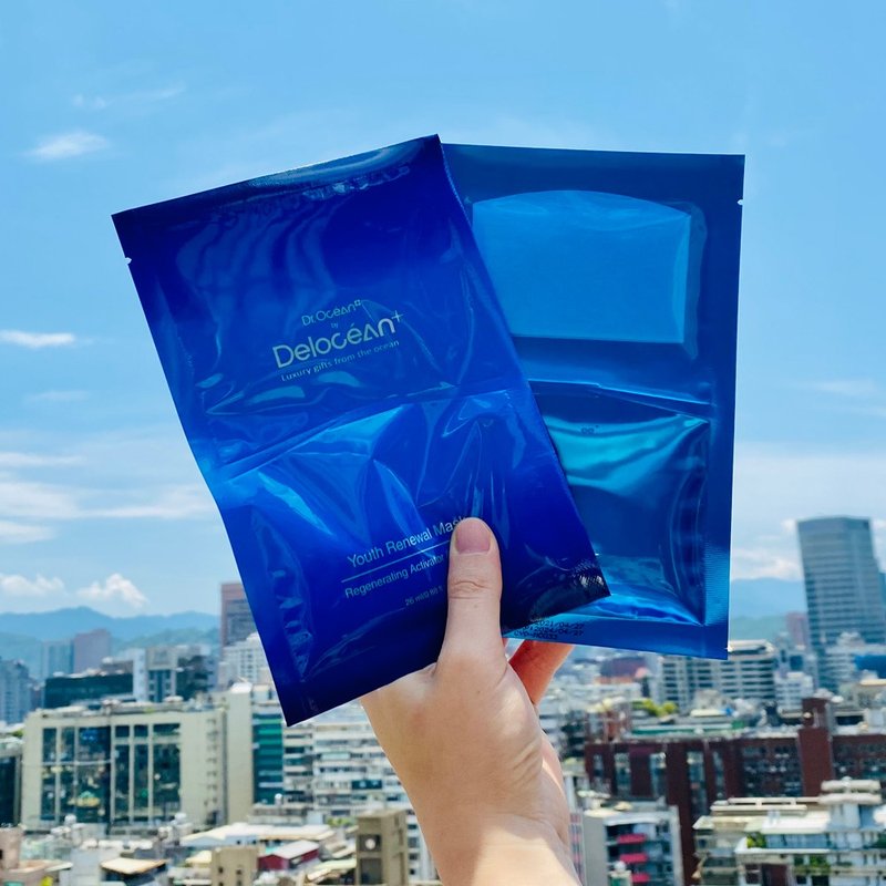 逆時超導修復面膜5pcs【抗老神隊友】 - 面膜/凍膜/泥膜 - 其他材質 藍色