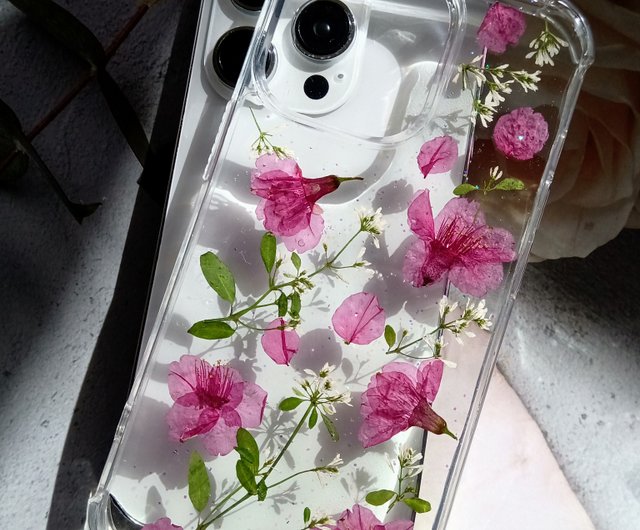 手作り押し花スマホケース 桜の季節 - ショップ annys-workshop スマホケース・カバー - Pinkoi