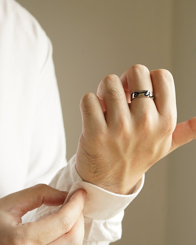 Open on Museum - Our.Us.Ring : Boy Ring - 戒指 - 純銀 銀色