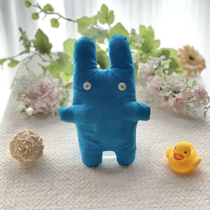 Sky blue rabbit plush toy  Funita - Kids' Toys - Cotton & Hemp Blue