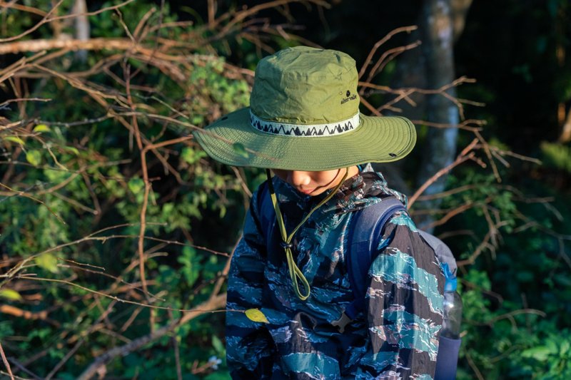 Children's Classic Valley LOGO Wide Side-Forest Green - Hats & Caps - Cotton & Hemp Green