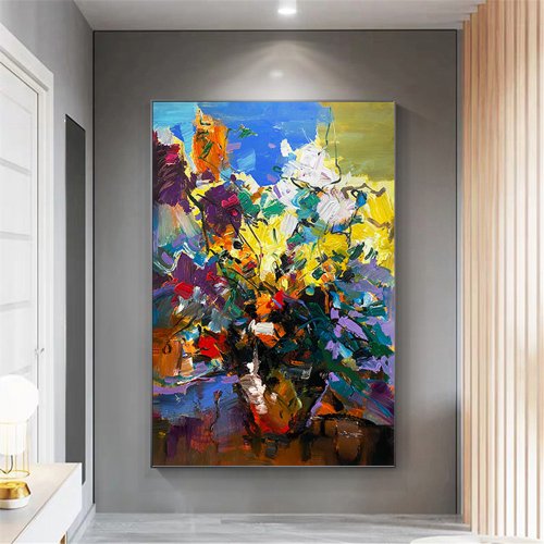 Qiuyun 手描き油絵/抽象画/オリジナルグッズ/装飾画/壁掛け絵画