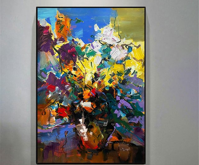 Qiuyun 手描き油絵/抽象画/オリジナルグッズ/装飾画/壁掛け絵画