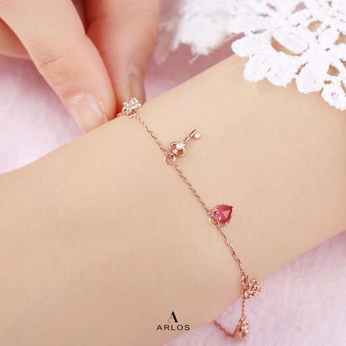 L'amour Moon Star Bracelet (Rose Gold) - Shop ARLOS Bracelets - Pinkoi