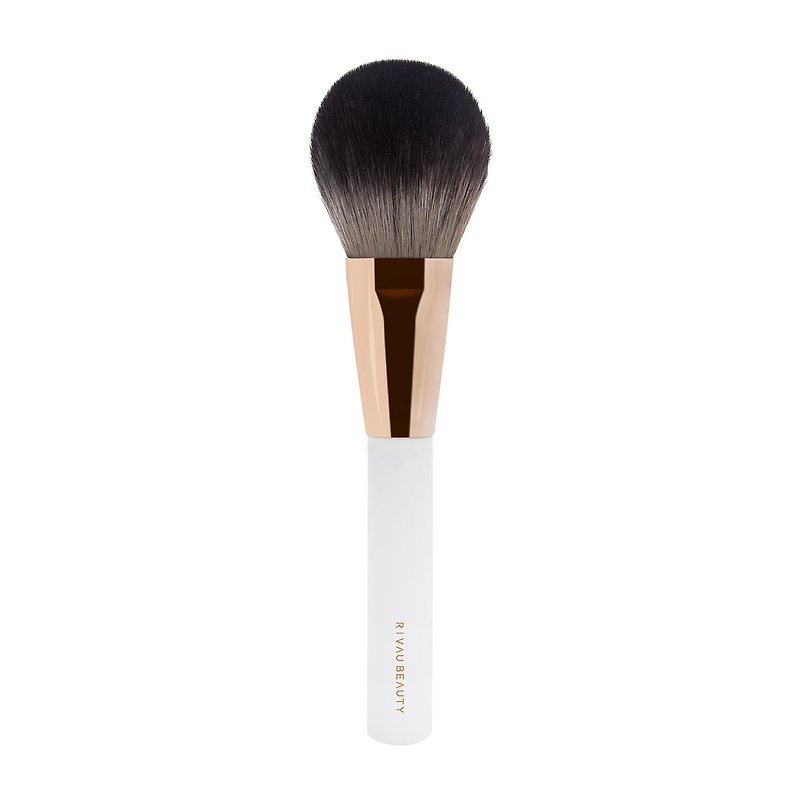 F61 Powder Brush - Minimalist White Brush Series I Very Soft Fiber Hair Powder Brush Makeup Brush Handmade - อุปกรณ์แต่งหน้า/กระจก/หวี - วัสดุอื่นๆ ขาว