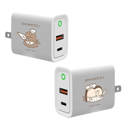 TOYSELECT The Butters 奶油烘焙師USB3.0+PD20W雙孔充電器