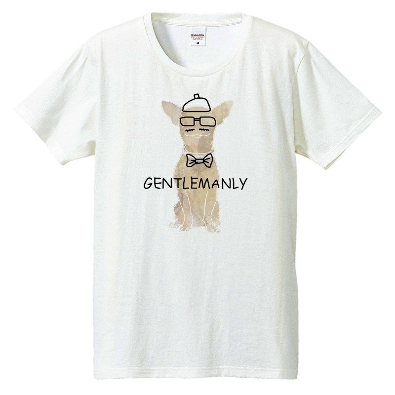 Tシャツ / gentlemanly - 男 T 恤 - 棉．麻 白色