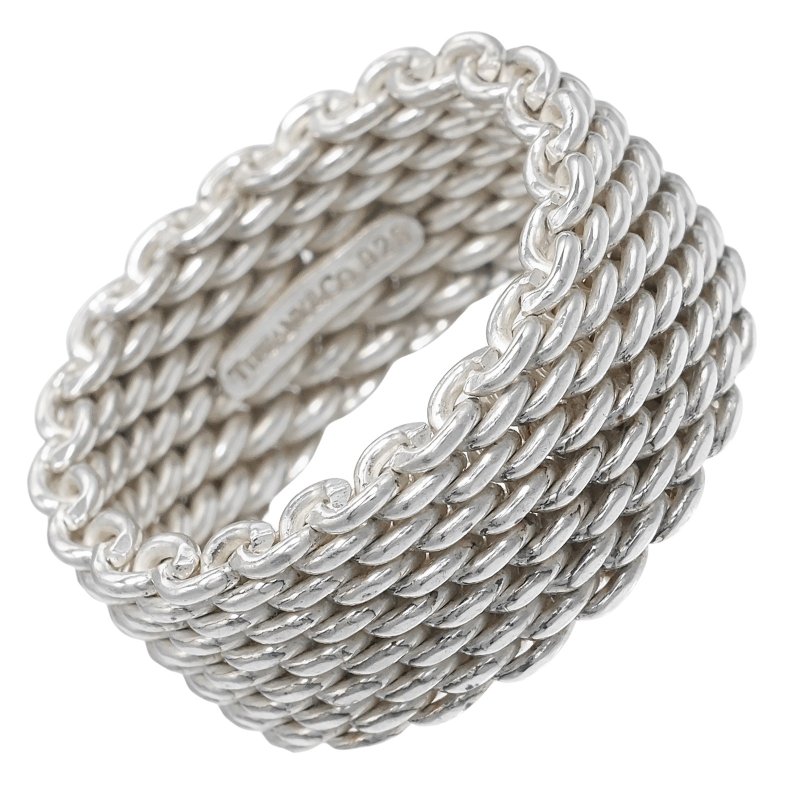 【日本直送】ティファニー TIFFANY&Co. サマセット 13号 リング 指輪 シルバー925 約8.6g【中古】 - 戒指 - 銀 銀色