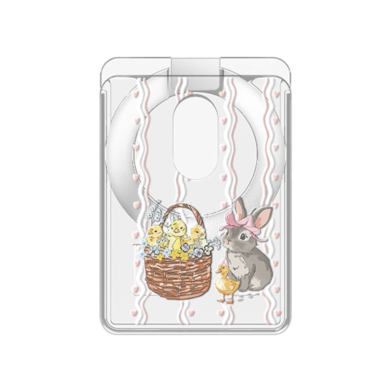 發呆小兔 溫柔棉花糖系列 磁吸壓克力卡套支架 CSBS04 - 手機配件 - 壓克力 多色