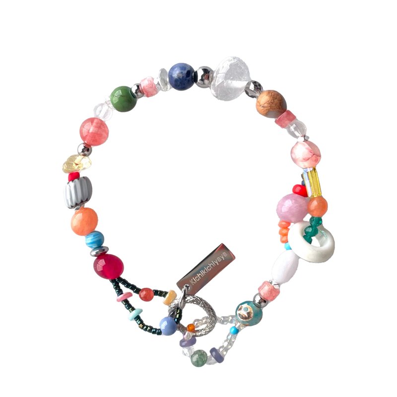 Tropical Gemstone Bracelet 037 - Bracelets - Gemstone Multicolor