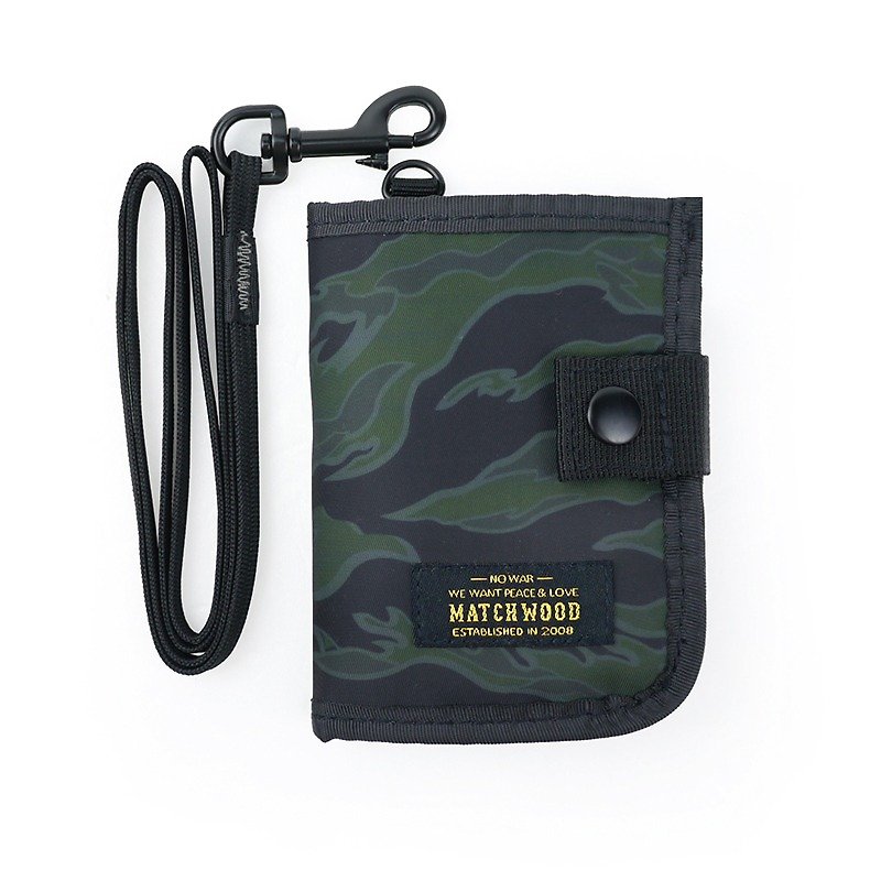 Matchwood Element Matchwood Element Urban Travel Zipper Card Storage Bag (with lanyard) - Coin Purses - Waterproof Material Black
