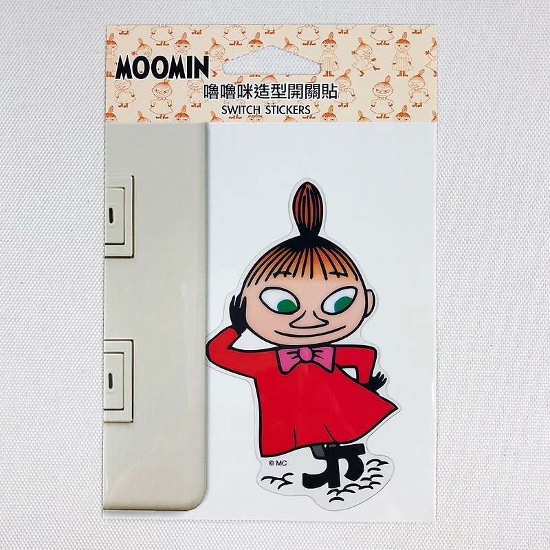 Moomin嚕嚕米授權-造型開關貼(02) - 貼紙 - 紙 白色