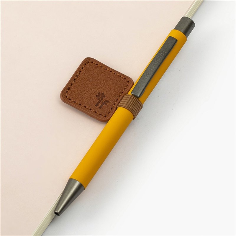 Sticky portable pen holder British IF Cultural and Creative Bookaroo Pen Bag Reading Light Portable Creative Storage Mini - Pencil Cases - Faux Leather Multicolor