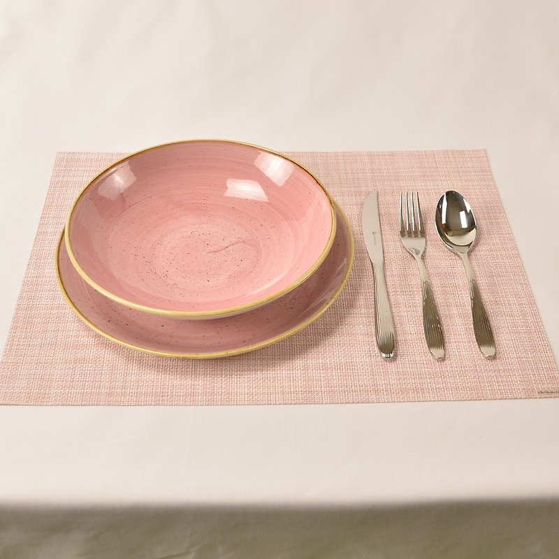 チャーチル、英国 | 隠しピンクシングル メイン 6 点セット - 皿・プレート - 陶器 ピンク