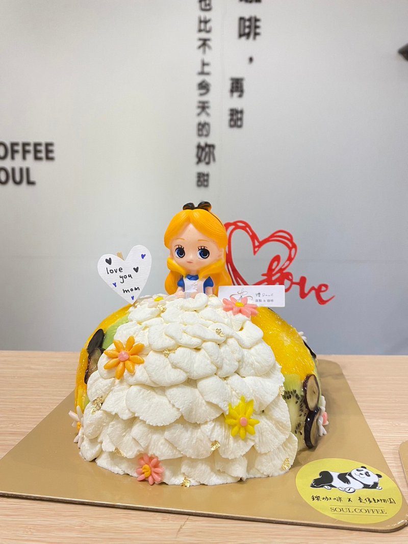 母親節蛋糕 最美時刻 公主蛋糕  母親節 公主 節慶蛋糕 禮物 生日 - 蛋糕/甜點 - 新鮮食材 
