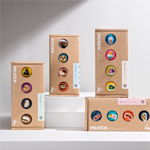 木森好襪 Musen SOCKS 小吃刺繡襪禮物盒Boxed Meal Socks Gift Box 長襪|中筒襪|男女同