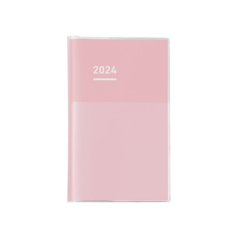 KOKUYO JIBUN Handbook 2024 Single Volume Mini Diary Pink - สมุดบันทึก/สมุดปฏิทิน - กระดาษ สึชมพู