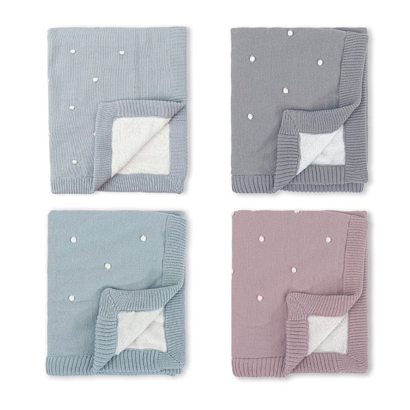 [bimbidreams] Knitted coral velvet double-sided blanket 80x100cm, free mini bag/baby blanket - ผ้าปูที่นอน - เส้นใยสังเคราะห์ หลากหลายสี