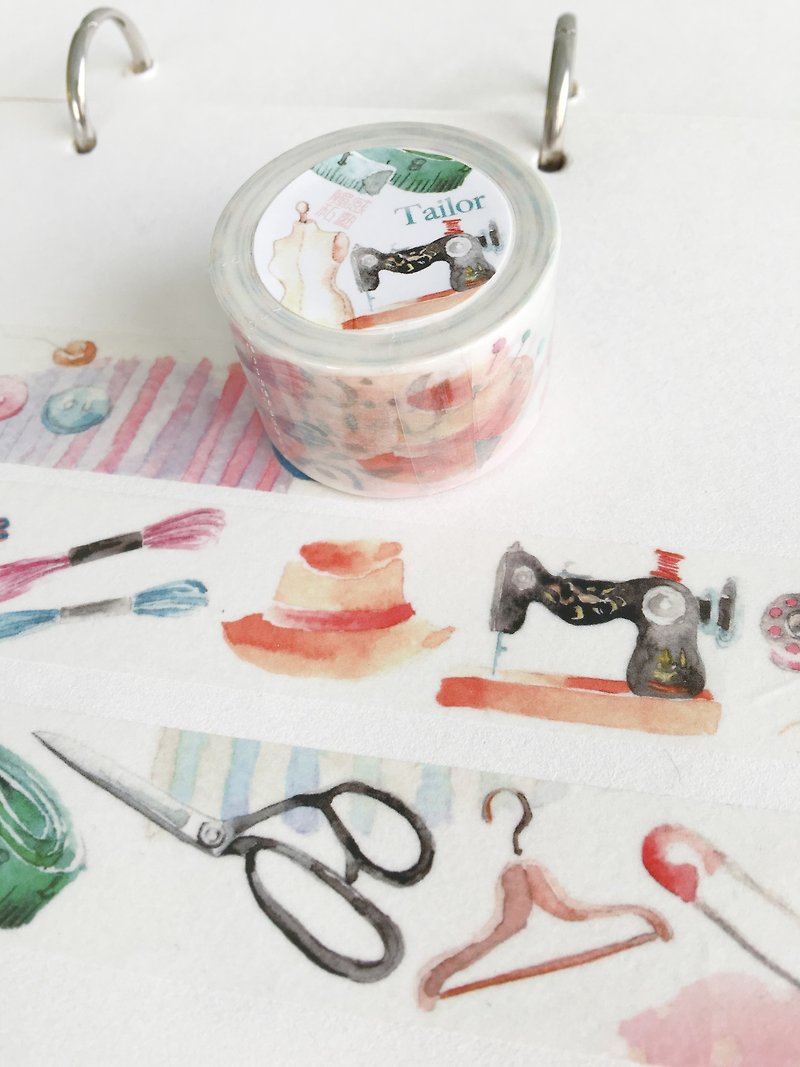 paper tape/Watercolor style/Tailor - Washi Tape - Paper Transparent